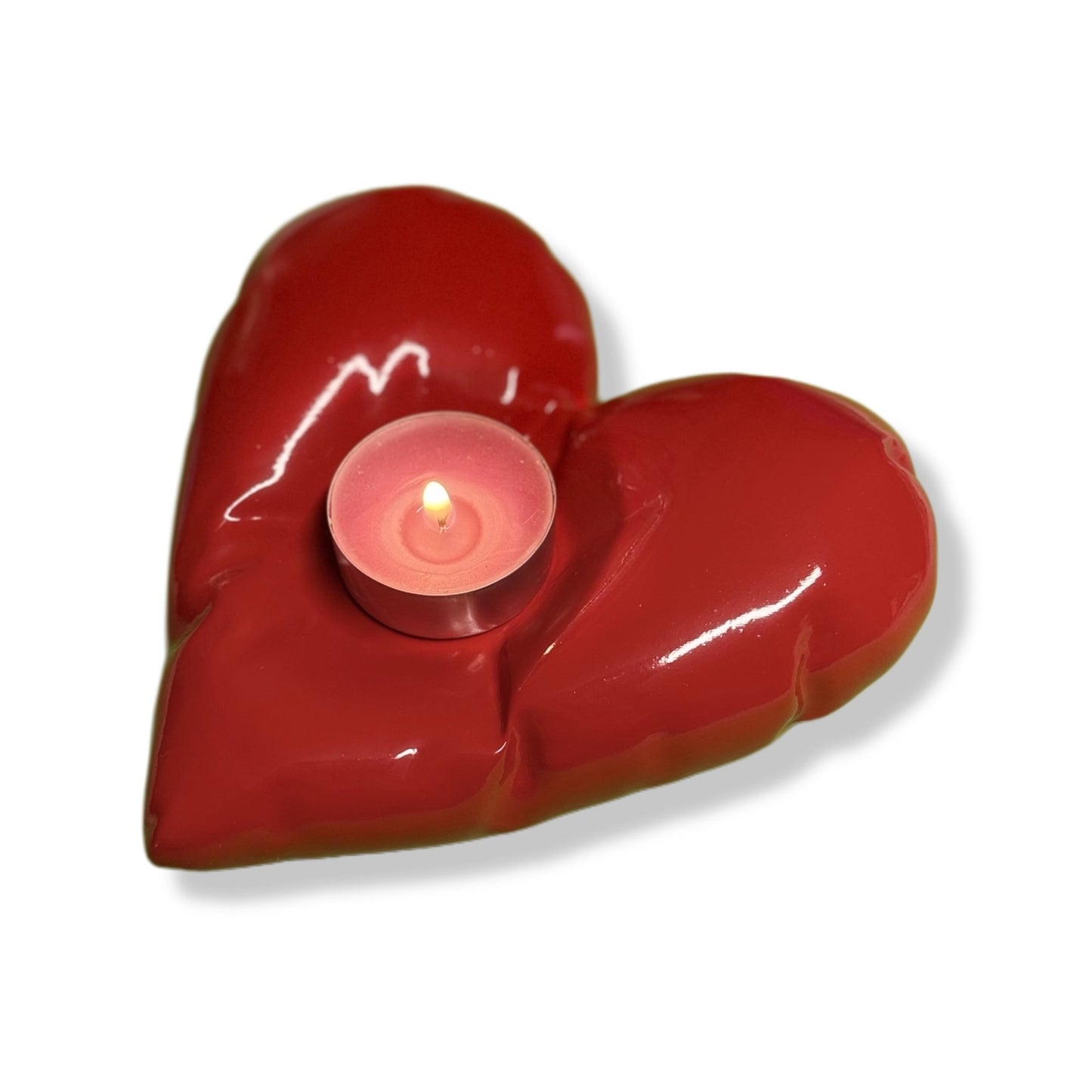 Arephis Glowing Heart 💖🕯️ – Candle holder 100% Made in Italy 🇮🇹