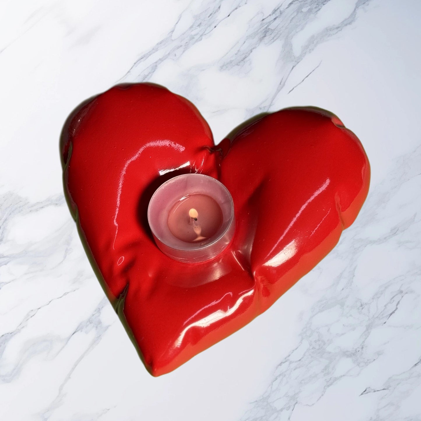 Arephis Glowing Heart 💖🕯️ – Candle holder 100% Made in Italy 🇮🇹